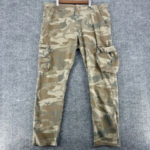 Wrangler Camo Cargo Pants Mens 38x32 Military Tactical Utility Streetwear